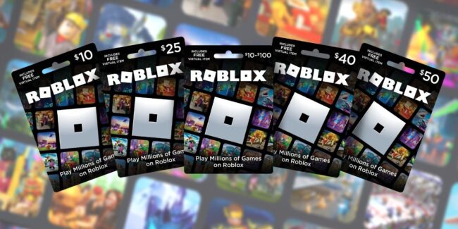 roblox gift cards